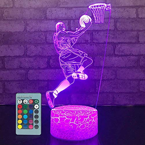 Basketball lamp Basketball Gifts 16 Colors Change with Remote Control 3D Optical Illusion Basketball Decor Light As a Gift Ideas for Baby Boys Birthday Gifts Basketball Basketball lamp Basketball Gifts 16 Colors Change with Remote Control 3D Optical Illusion Basketball Decor Light As a Gift Ideas for Baby Boys Birthday Gifts Basketball