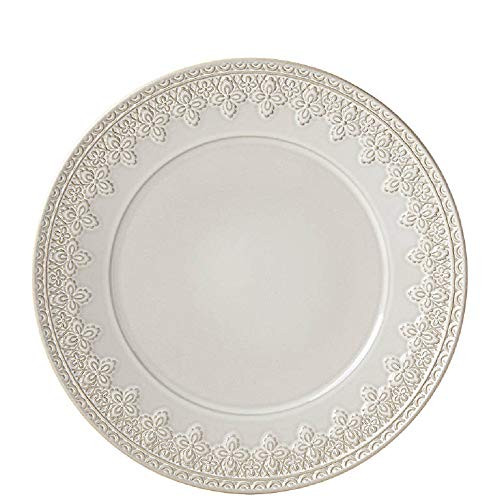 Lenox Chelse Muse Fleur 8482 Accent Plate  0.95 LB  Taupe Grey