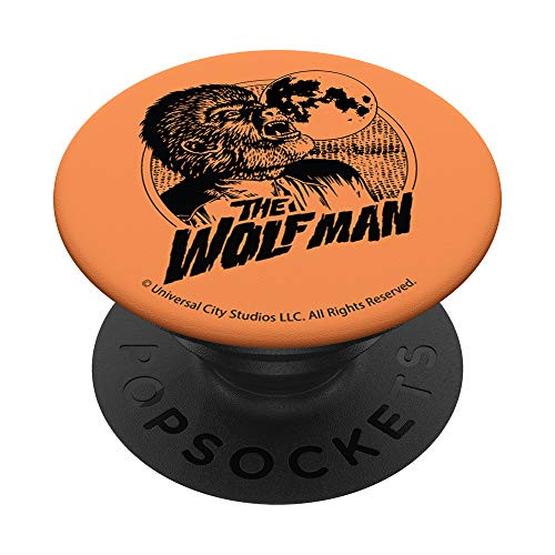 Universal Monsters Wolfman Orange Hue Portrait PopSockets PopGrip  Swappable Grip for Phones  and  Tablets
