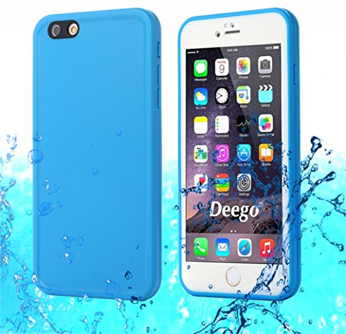 iPhone 6S Waterproof Case, AICase TPU Ultra Slim Thin Light [360 All Round Protective] Full Sealed IPX-6 Waterproof Shock/Dirt/Dust/Snow Proof Case Cover for Apple iPhone 6 / iPhone 6S 4.7" (Blue)