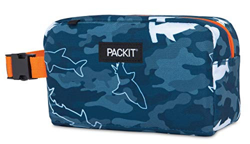 PackIt Freezable Reusable Snack Box  Camo Sharks  PKO-SX-CAS