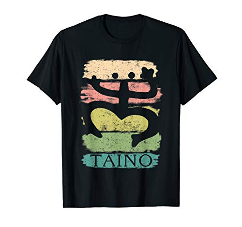 Vintage Paint Distressed Taino Coqui Symbol Gift Taino Shirt T-Shirt