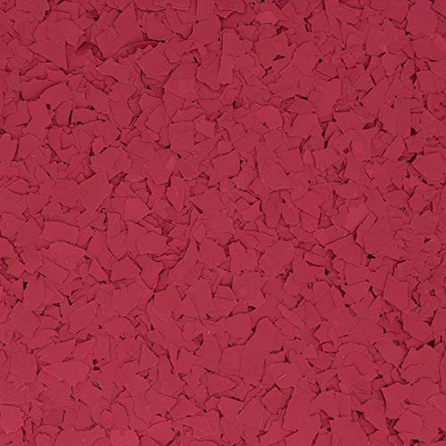 The Original Color Chips Decorative Floor Coating Flakes  Cherry Red  1 4"  per lb