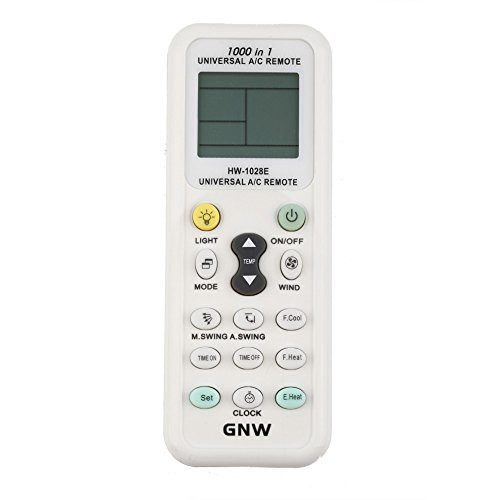 GNW Universal A C Air Conditioner Conditioning Remote Control Controller 1000 in 1 for Mitsubishi Toshiba HITACHI FUJITSU Daewoo LG Sharp Samsung ELECTROLUX SANYO