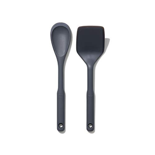 OXO Good Grips 2-Piece Silicone Utensil Set Gray One size