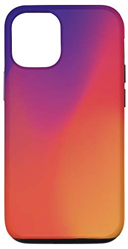 iPhone 12 12 Pro Bright Red Orange Purple Swirl Pattern AEN171 Case