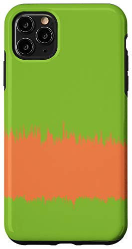 iPhone 11 Pro Max Modern Stripe Pattern Bright Yellow Green  and  Orange AEW533 Case