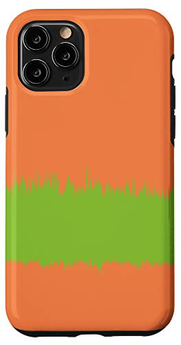 iPhone 11 Pro Modern Stripe Pattern Bright Yellow Green  and  Orange AEW534 Case