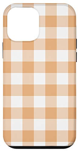 iPhone 12 mini Orange Gingham Plaid Rustic Pattern AEH590 Case