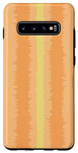 Galaxy S10Plus Modern Stripe Pattern Orange Beige  and  Yellow AEW656 Case