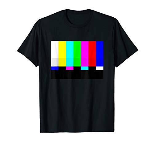 No Signal Television Screen Color Bars Test Pattern T-Shirt