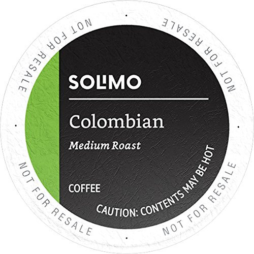 Amazon Brand - 24 Ct. Solimo Coffee Pods, Colombian, Compatible with 2.0 K-Cup Brewers