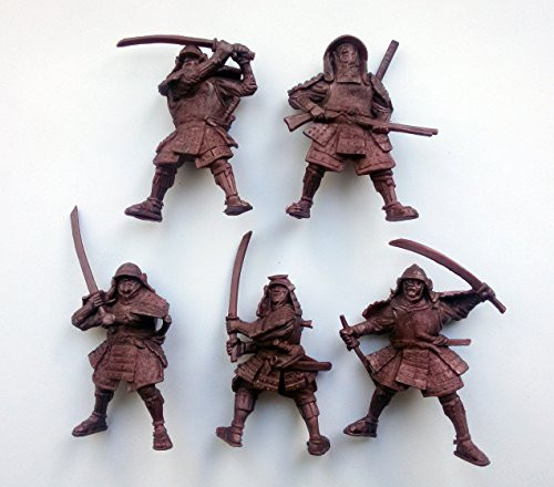 Samurai 54 mm 1/32 - 5 Fantasy Figures Tehnolog Fantasy Battles Russian Toy Soldiers