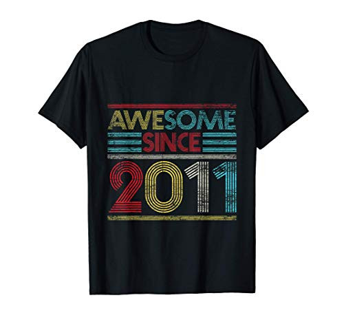 10th Birthday Gifts - Awesome Since 2011 T-Shirt 10th Birthday Gifts - Awesome Since 2011 T-Shirt