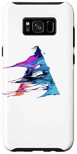 Galaxy S8Plus Cool Modern Letter A Abstract Paint Pattern on White AAN011a Case