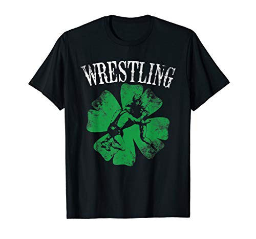 Irish American Flag Shamrock Wrestling St Patrick's Day Gift T-Shirt Irish American Flag Shamrock Wrestling St Patrick's Day Gift T-Shirt