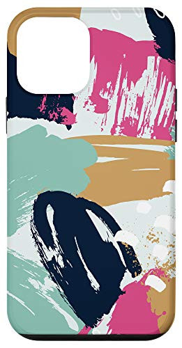 iPhone 12 mini Artistic Abstract Modern Paint Brush Strokes Case