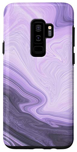 Galaxy S9Plus Purple Pink Blue Gray Black White Swirl Pattern AEP301 Case