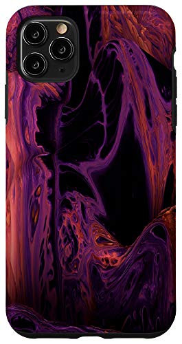 iPhone 11 Pro Max Orange Red Blue Purple Brown Pattern AEH352 Case
