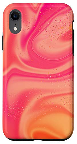 iPhone XR Yellow Orange Red magenta Pink Pattern AEH045 Case