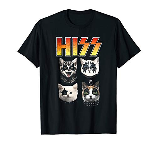 HISS Funny Cat Shirt Hiss Shirt Cat Lover T-Shirt Hiss Cat