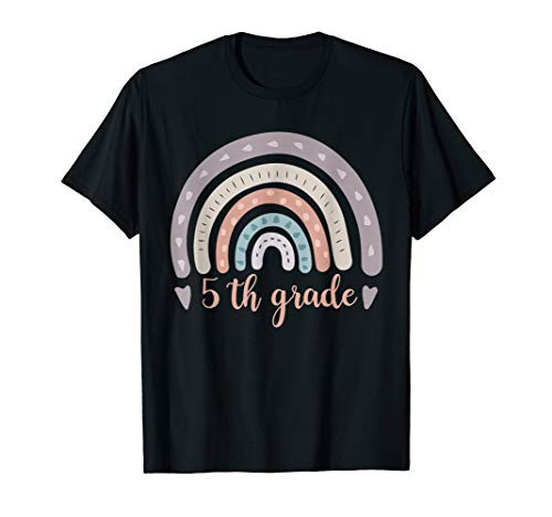 5th Grade Teacher Funny Rainbow Lover Back To School Gift T-Shirt