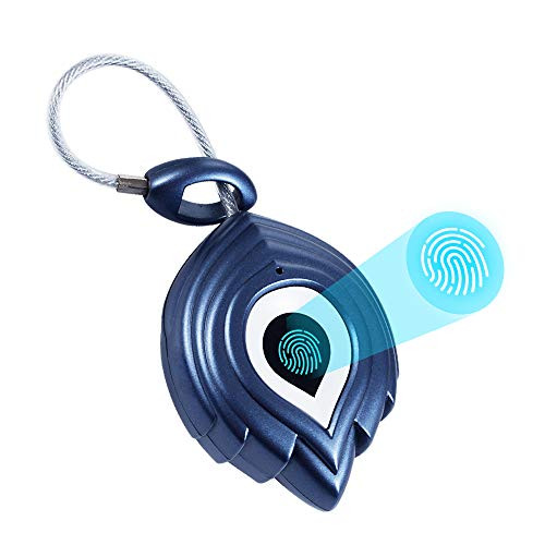 Fingerprint Padlock  Fingerprint Smart Lock Waterproof Keyless Anti-Theft Padlock Security Digital Lock Portable for Gym Locker  Door  Luggage  Suitcase  Handbags  Backpack