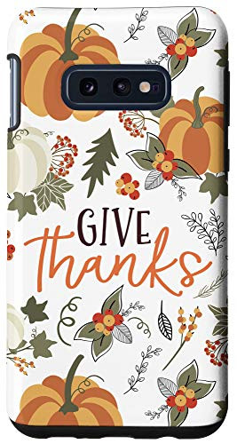 Galaxy S10e Thanksgiving Pumpkin Fall Autumn Orange Green White LBP0017 Case