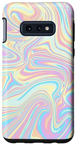 Galaxy S10e Cyan magenta Yellow Orange Pink Purple Rainbow AEH457 Case