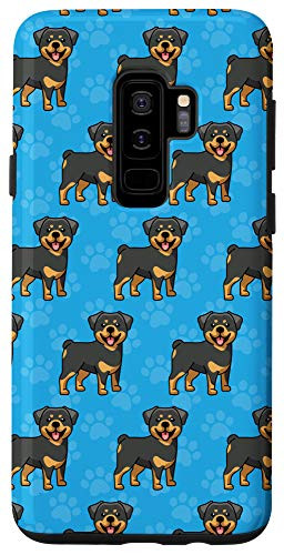 Galaxy S9Plus Rottweiler Phone Case Gifts Pattern Baby Dog Paw Orange Cute Case