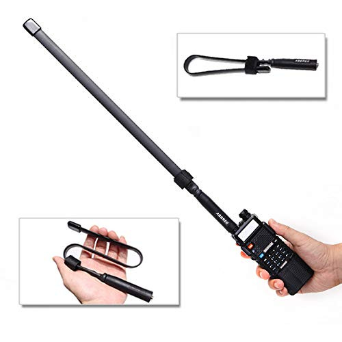 ABBREE Foldable CS Tactical SMA-Female Connector Dual Band VHF UHF 144/430Mhz Antenna for Baofeng UV-5R, UV-82, BF-F8HP, UV-5R V2+ Plus, BF-F9 V2+ Two Way Radio ABBREE Foldable CS Tactical SMA-Female Connector Dual Band VHF UHF 144/430Mhz Antenna for Baofeng UV-5R, UV-82, BF-F8HP, UV-5R V2+ Plus, BF-F9 V2+ Two Way Radio