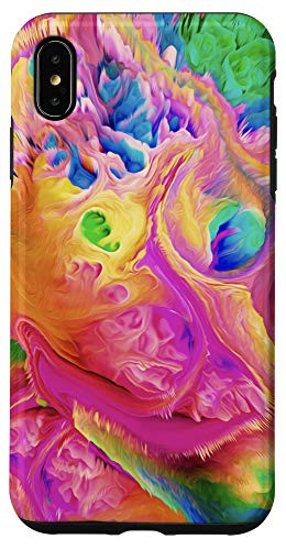 iPhone XS Max Yellow Orange Brown Pink Red Green Blue Pattern AEH118 Case