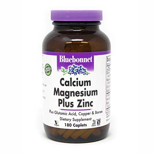 BlueBonnet Calcium Magnesium Zinc Caplets  180 Count