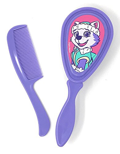 Paw Patrol Baby Toddler Comb  and  Brush Set Featuring Your Choice of Chase  Marshall  Skye or Everest  Everest Purple