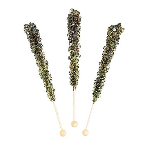 Fun Express - Black Rock Candy Pops - Edibles - Sucker  and  Pop - Suckers  and  Lollipops - 12 Pieces