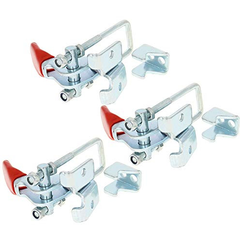 Utoolmart Toggle Latch Clamp 320Kg Capacity Pull Action Adjustable Latch JY-40336 3pcs