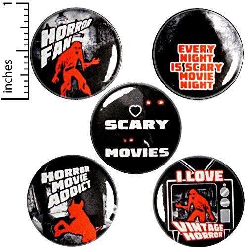 Horror Movie Pin Buttons for Backpacks Horror Movies Pin Gift Set 1 Inch SP5-2