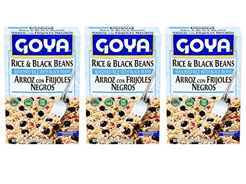 Goya Seasoned Rice  and  Black Beans   3 Pack  Total of 21oz