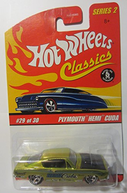 Hot Wheels Plymouth Hemi Cuda  Antifreeze  2005 Classics 1 64 Scale Series 2 Die Cast Vehicle