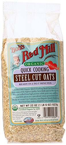 Bob's Red Mill Organic Quick Cook Steel Cut Oats  22 Ounce