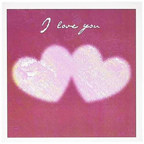 3dRose Two Hearts I love you - Greeting Cards  6 x 6 inches  set of 12  gc_28014_2