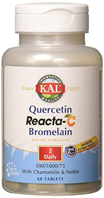 Kal Quercetin Reacta-c Bromelain Tablets  60 Count