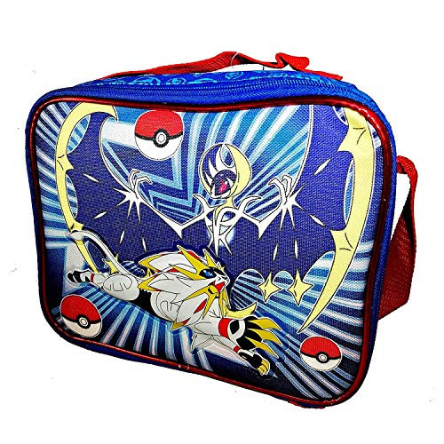Blue Pokemon Backpack  Lunch Box Travel Bag Printed Pokemon Pikachu Bag  Lunch Box