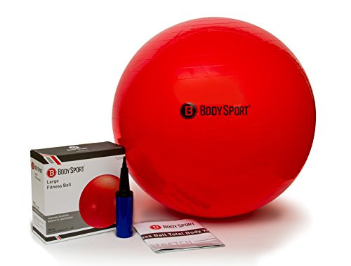 Body Sport Exercise Ball with Pump for Home Gym Balance Stability Pilates Core Strength Stretching Yoga Fitness Facilities Desk Chairs Red 75cm Body Sport Exercise Ball with Pump for Home Gym Balance Stability Pilates Core Strength Stretching Yoga Fitness Facilities Desk Chairs Red 75cm