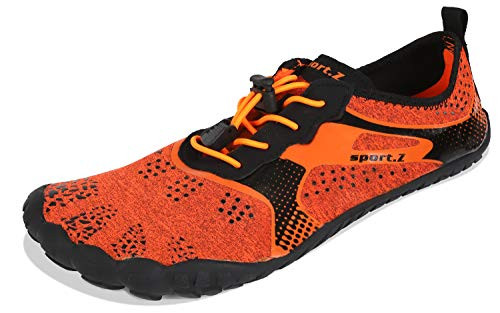 Water Sports Shoes for Women Men Aqua Shoes Quick Dry Socks Barefoot Swimming Beach Diving Surfing Yoga Water Shoes Orange_A 41