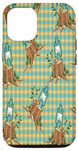 iPhone 12 12 Pro Camping Decor Print Vintage Net Outdoors Campers Equipment Case