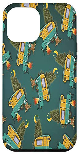 iPhone 12 Pro Max Camping Decor Print Vintage Net Outdoors Camper Case