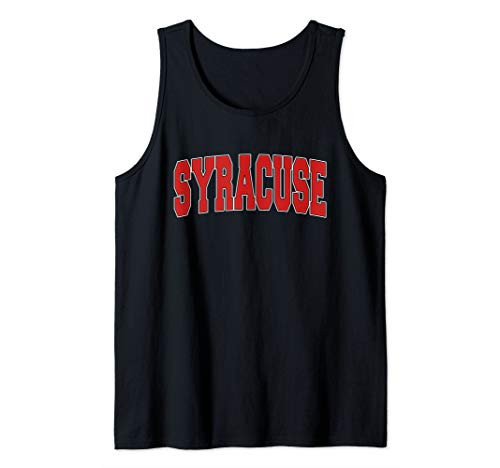 SYRACUSE NY NEW YORK Varsity Style USA Vintage Sports Tank Top