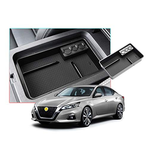 CDEFG Center Console Accessory Organizer for 2019 2020 2021 Altima  ABS Material Armrest Box Insert Tray Glove Secondary Storage Box