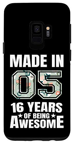 Galaxy S9 16th Birthday Born In 2005 Awesome 16 Year Old Gift Case